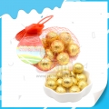 Bolsa de red con forma de bola dorada halal para envolver chocolate para niños 