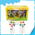 Nueva piruleta de molino de viento con sabor a fruta multicolor. 