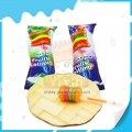 Piruleta ligera con sabor a fruta Halal en forma de hamburguesa 