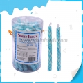 Postres de caramelo azules dulces, palitos de piruleta con sabor a arándano 