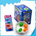 Caramelo de huevo de mermelada 4 en 1 con relleno crujiente de fresa y arándanos de colores 