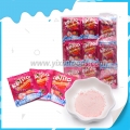 Jugo instantáneo en polvo con sabor a fresa, sabor dulce. 