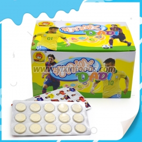 caramelos de leche en tableta