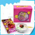 Piruleta ligera con forma de rosa y caramelo explosivo 