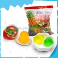 Mini caramelos de gelatina dulce en forma de taza de fruta a granel 