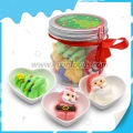 Maeshmallow con forma de muñeco de nieve en 