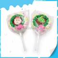 Piruleta de malvavisco con toque navideño de fruta dulce 