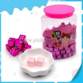 Cubos de caramelo de leche con sabor a fresa dulce Halal 