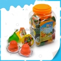 Mini taza de gelatina de fruta de 13 g, suministro de fábrica de dulces 