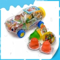 Venta caliente de caramelos de gelatina de frutas en forma de taza con empaque de coche de carreras 