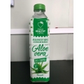 Bebida de jugo con sabor a aloe sin azúcar y pulpa. 