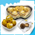 Caja de 5 chocolates en forma de corazón. 