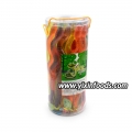 Gelatina de serpiente con forma de caricatura en frasco 