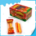 Venta caliente de caramelos gomosos con forma de perrito caliente halal afrutado 