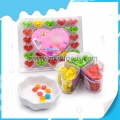 Chicle con forma de corazón y sabor a fruta 