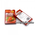 Caramelos duros con sabor a fresa y súper fruta halal 