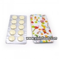 Caramelos de leche en tabletas en caja de embalaje de caramelos de leche 