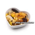 Alimentos saludables, cereal de avena con sabor a nuez y avena con frutas. 