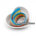 Caramelos ácidos de fresa, palitos de cinturón coloridos, caramelos ácidos 