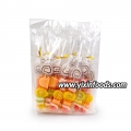 Bolsa de caramelos gomosos con forma de piruleta de fruta halal 
