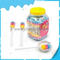 Piruleta de maíz mixta de 3 colores con palito largo 