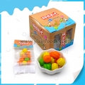 chicle con forma de pelota de baloncesto de frutas 