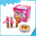 Juguete con forma de dibujos animados con caramelos blandos de gelatina de frutas de colores para la venta 
