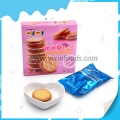 Nuevo embalaje individual de galleta de mermelada. 