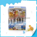 Piruleta de caramelo jugosa y afrutada con forma de bloque gomoso 