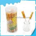 Piruleta de maíz horneada de caramelo duro afrutado colorido dulce de 15 g 