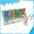 Bastones de caramelo, piruletas de colores 
