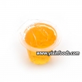 Gelatina con sabor a fruta en taza en frasco 
