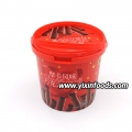 Galleta de chocolate con forma de rollo de huevo 
