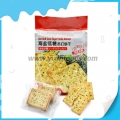 Galleta de soda con sabor a algas y sal marina, baja en azúcar, en bolsa de 328 g. 