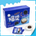 galleta de bola rellena de chocolate 